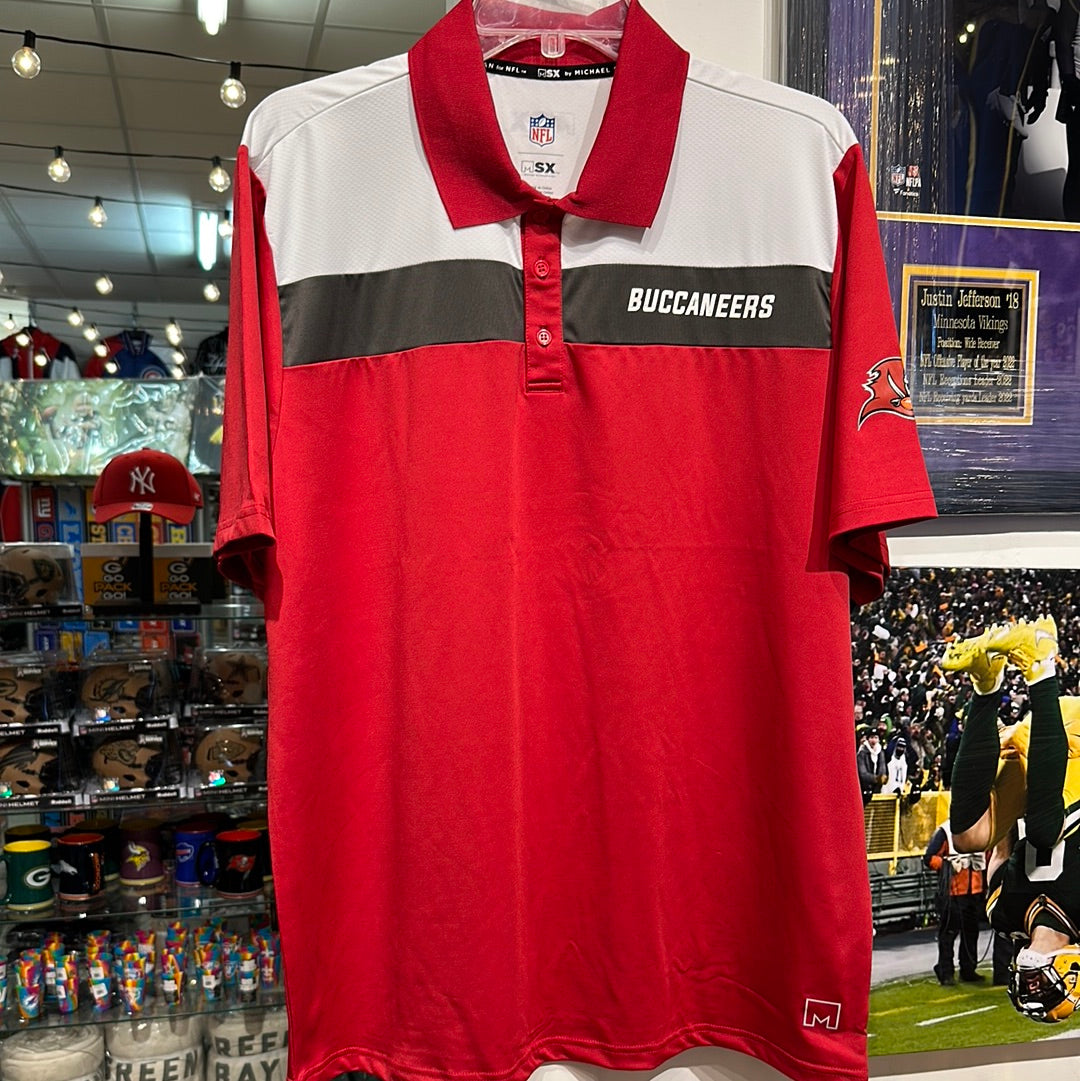 Men’s Tampa Bay, buccaneers Michael Strahan brand polo size large