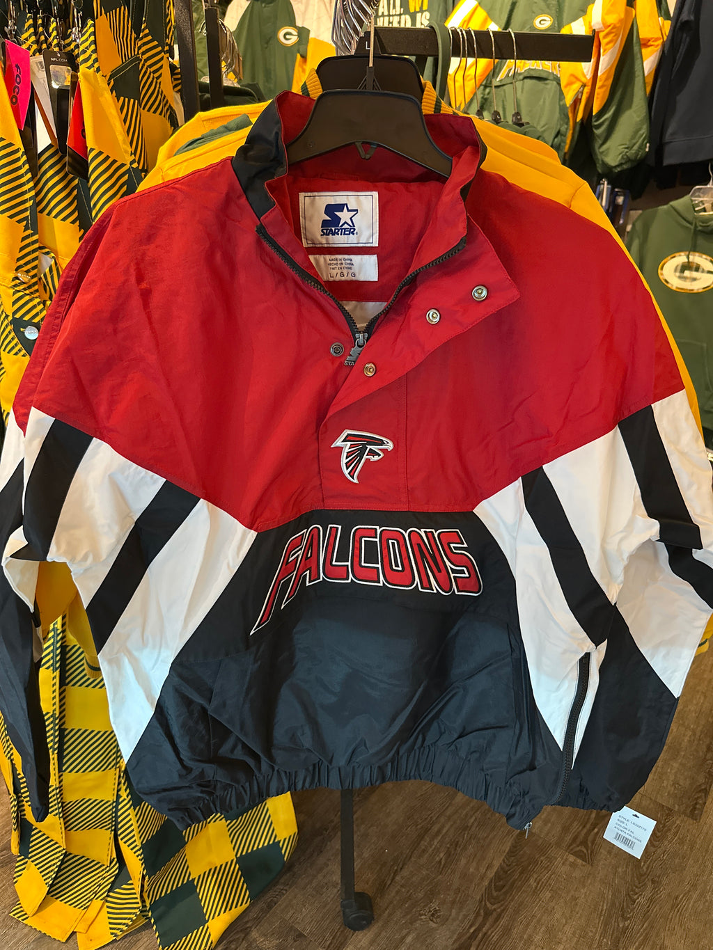 Starter Falcons quarter zip pullover