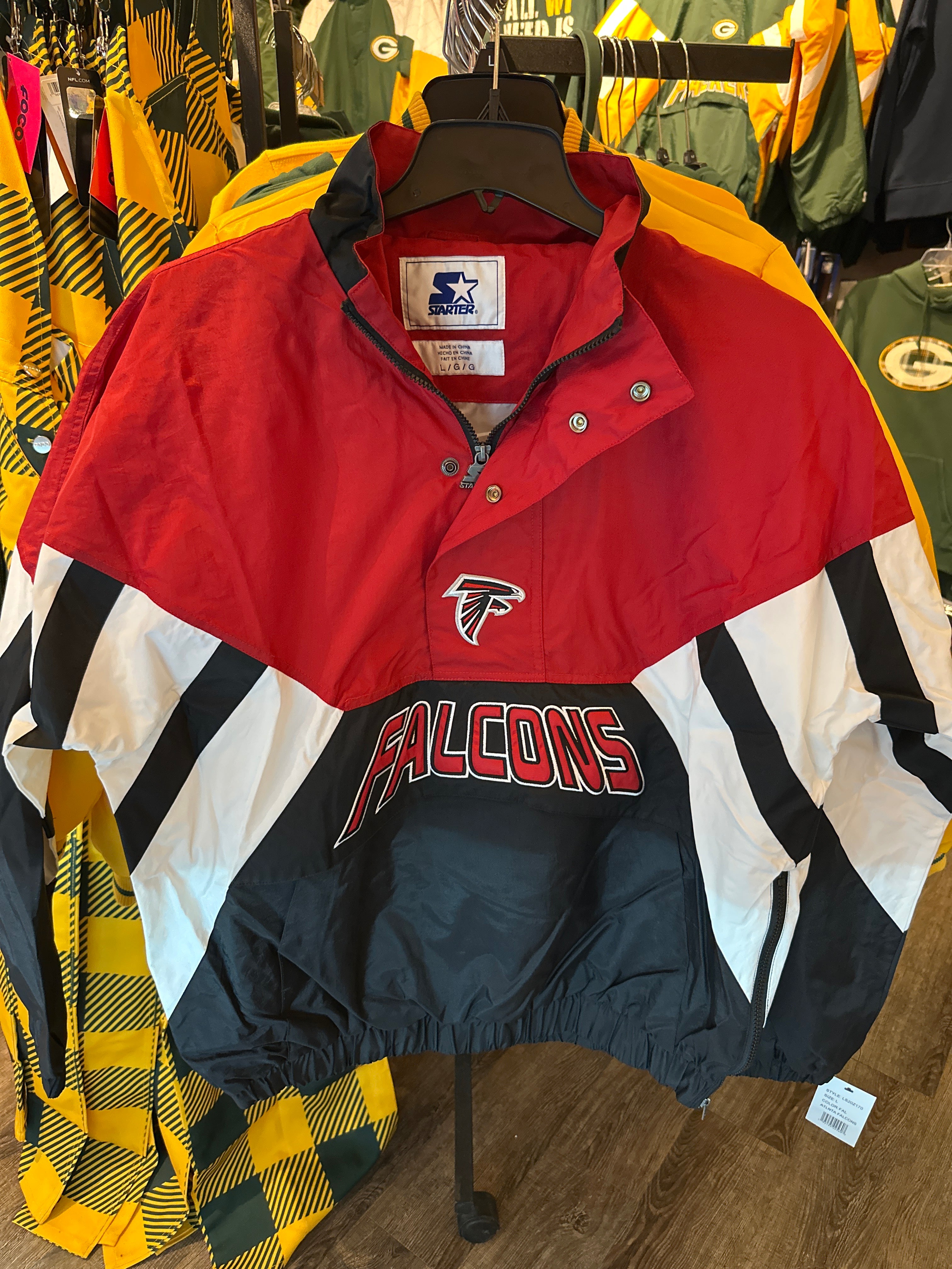 Starter Falcons quarter zip pullover
