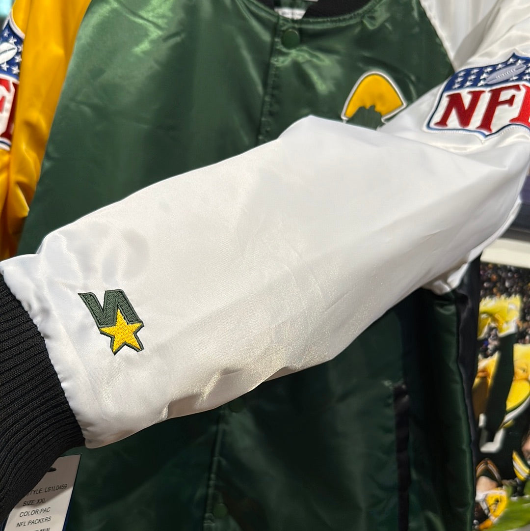 Men’s Packers throwback starter jacket size 2 XL