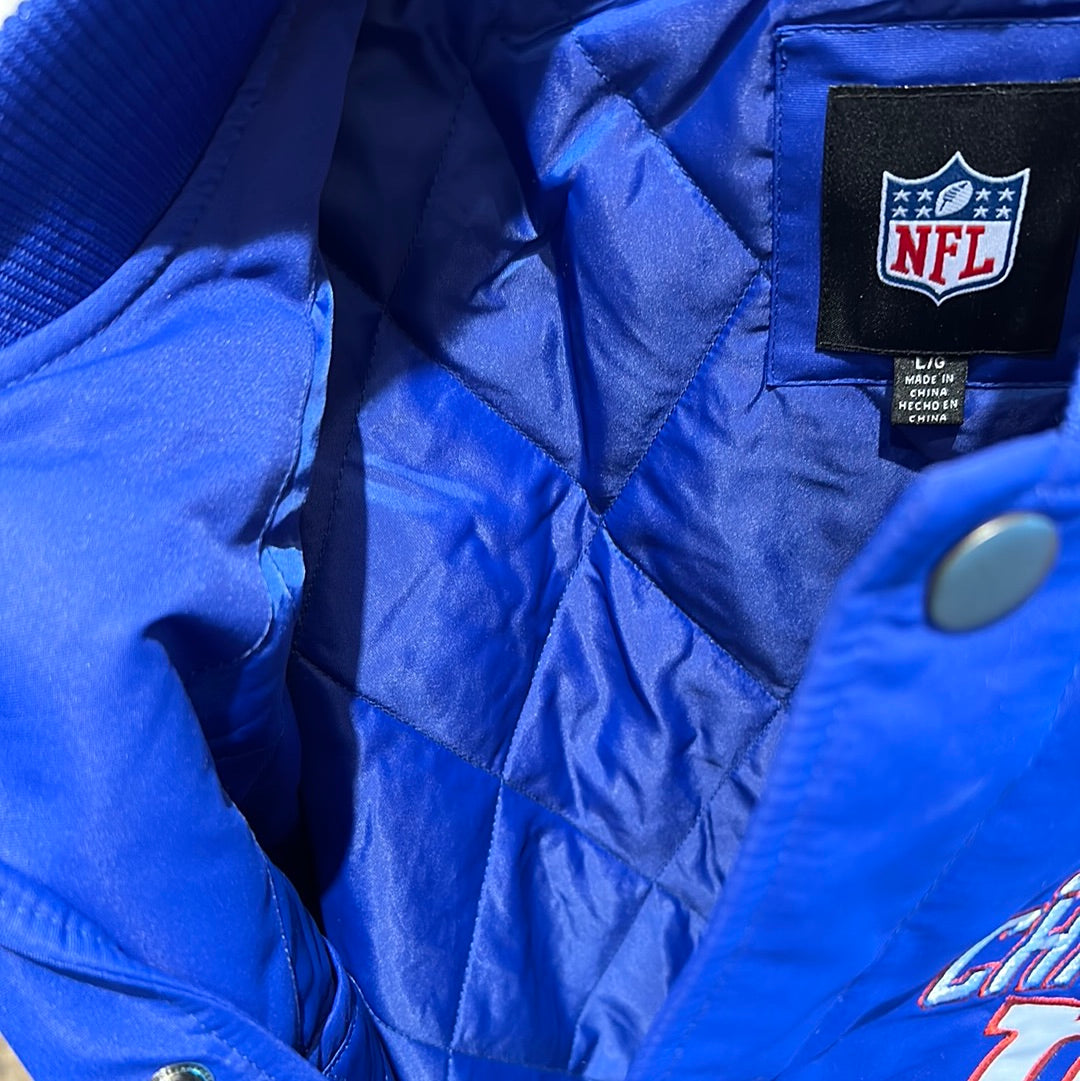 Men’s New York, giants, for time, Super Bowl, champions, jacket, size large