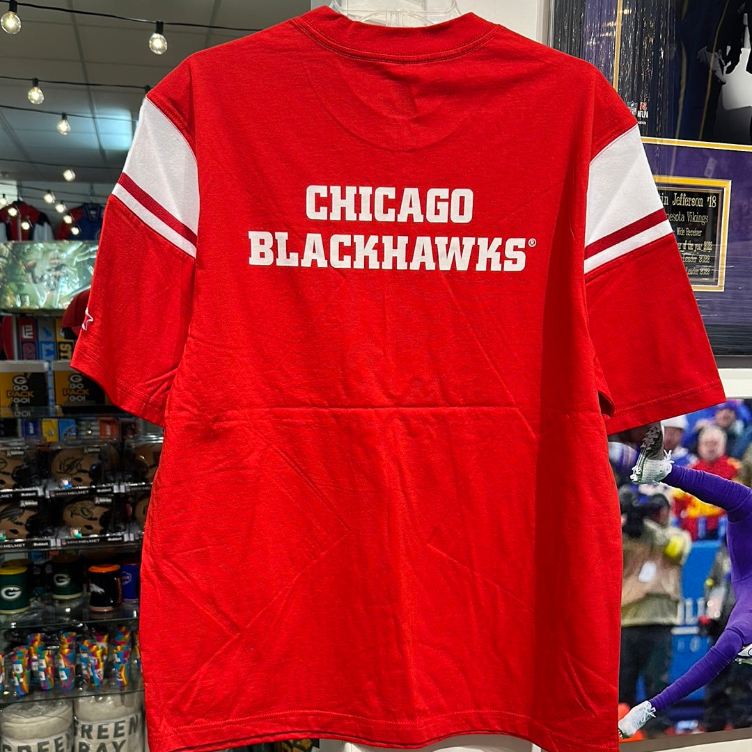Men’s Chicago, Blackhawks starter T-shirt, size large