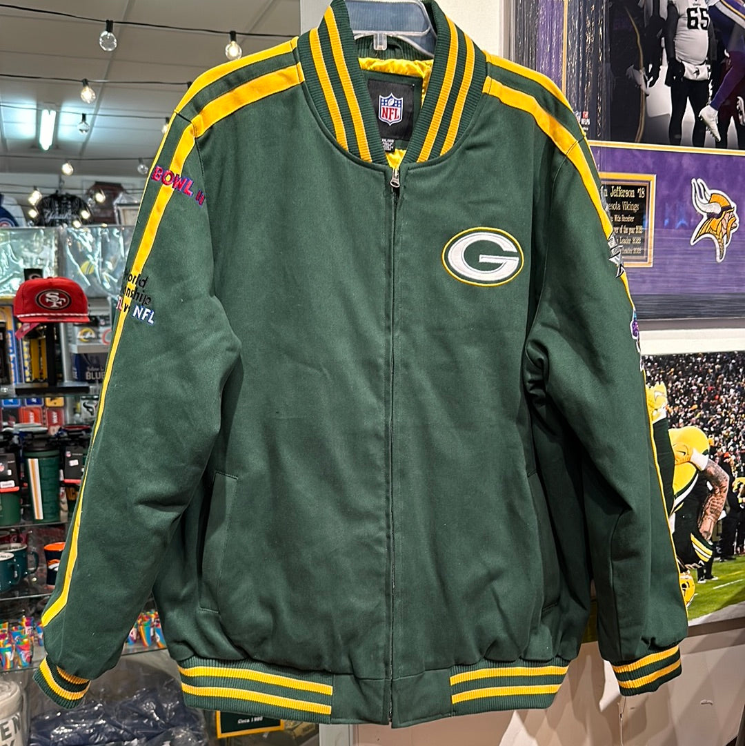 Packers Super Bowl, four-time champions jacket size 2X