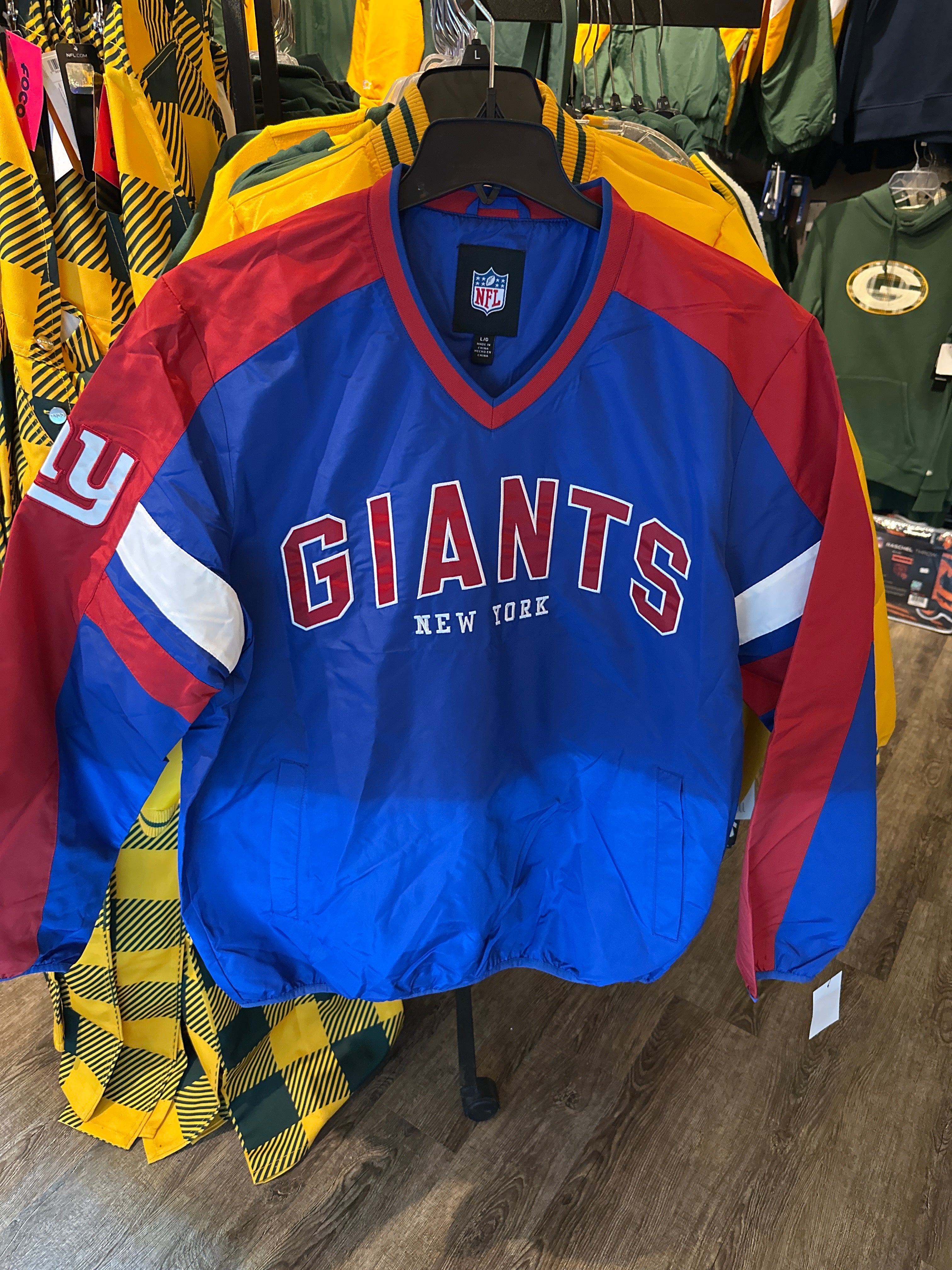 New York Giants pull over
