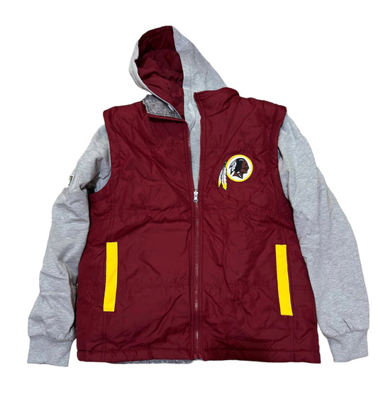 Redskins vest and sweatshirt