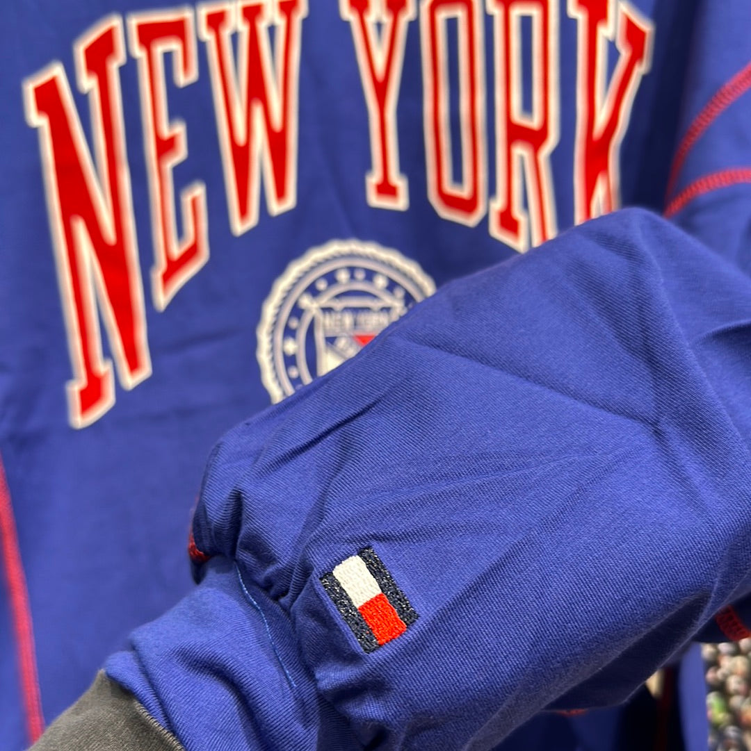 Women’s New York rangers Tommy Hilfiger, long sleeve pull over
