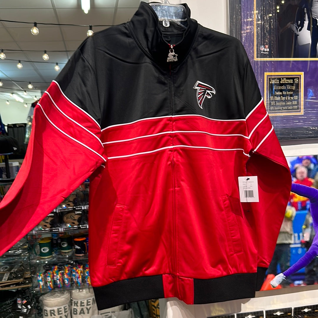 Men’s starter Atlanta Falcons full zip, track jacket, size large
