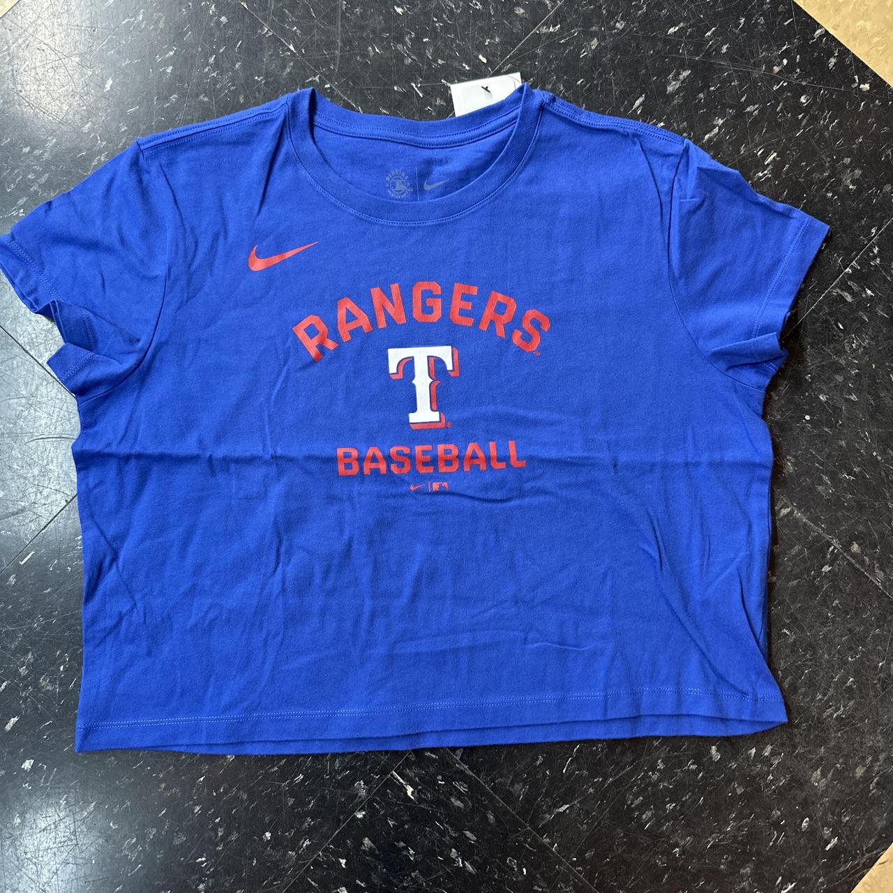 MLB Women's blue navy Crop tops