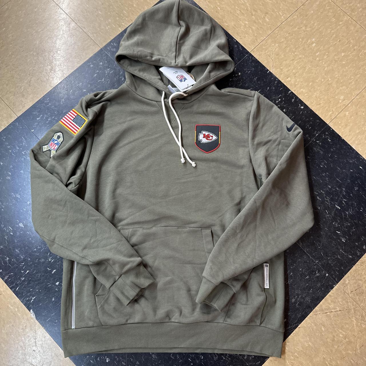 Nike Men's khaki green Hoodies - Fan Zone