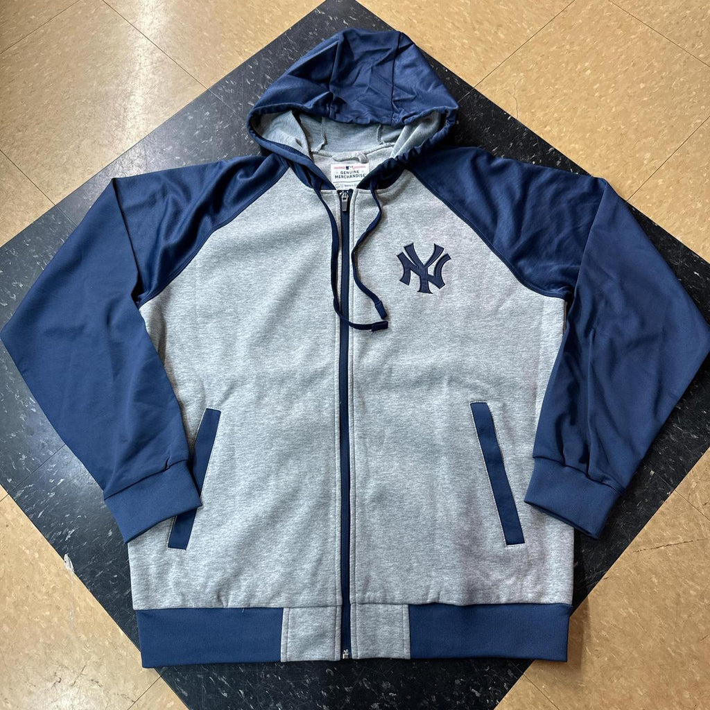 Majestic Athletic Men's grey navy Hoodies - Fan Zone
