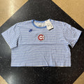 MLB Women's blue multi Crop tops - Fan Zone